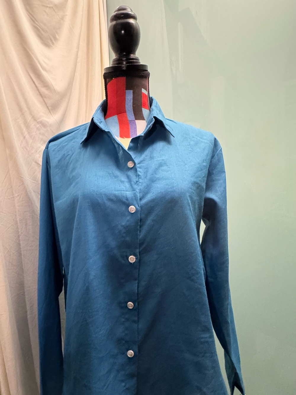 OAK + FORT Teal Blue Shirt with Tag